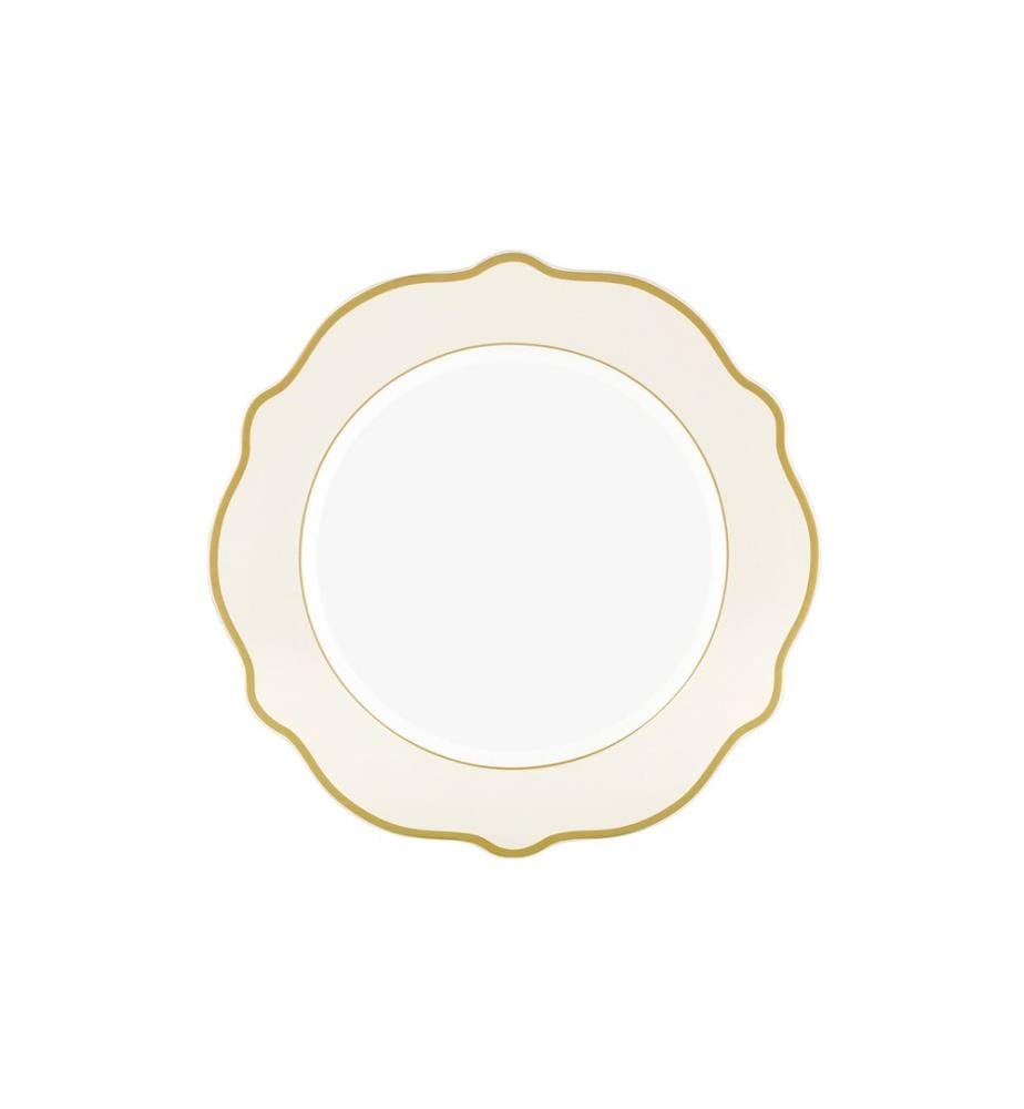 Dessertteller-Set, 6-teilig, Creme, 100% Porcelain