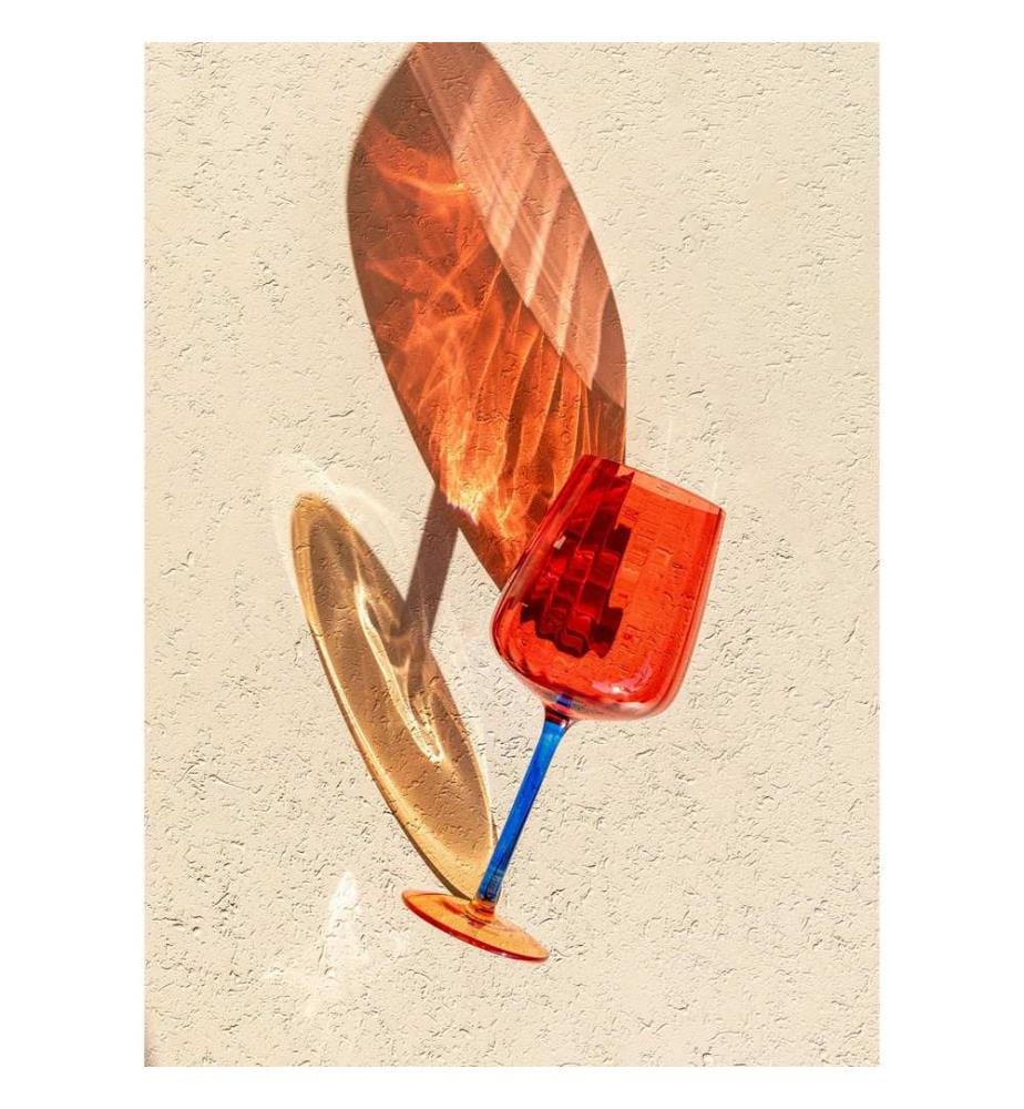 Glas, rot, 100 % GLAS