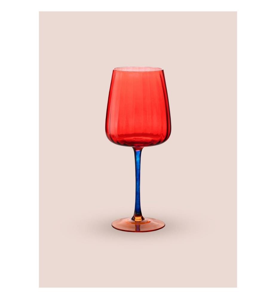 Glas, rot, 100 % GLAS