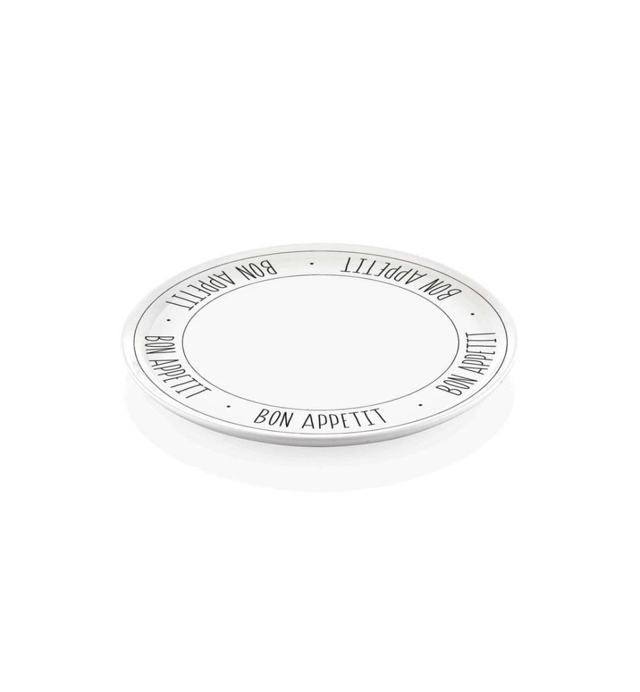 Service Plate, White, 100% CERAMIC