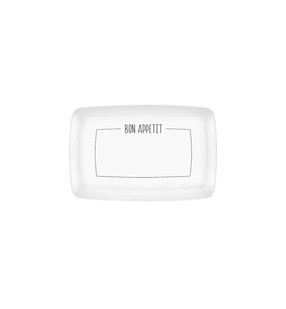 Platter, White, 100% CERAMIC