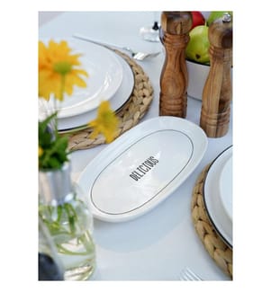 Ensemble de plats, 2 pièces, blanc, 100 % CÉRAMIQUE