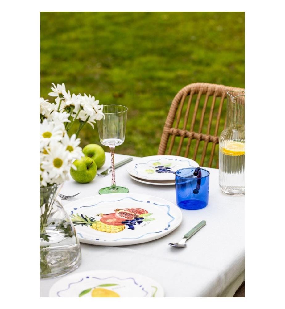 Service Plate, Multicolor, 100% CERAMIC
