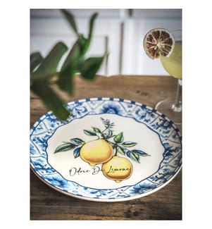 Ensemble d'assiettes de service, 6 pièces, jaune, 100 % CÉRAMIQUE