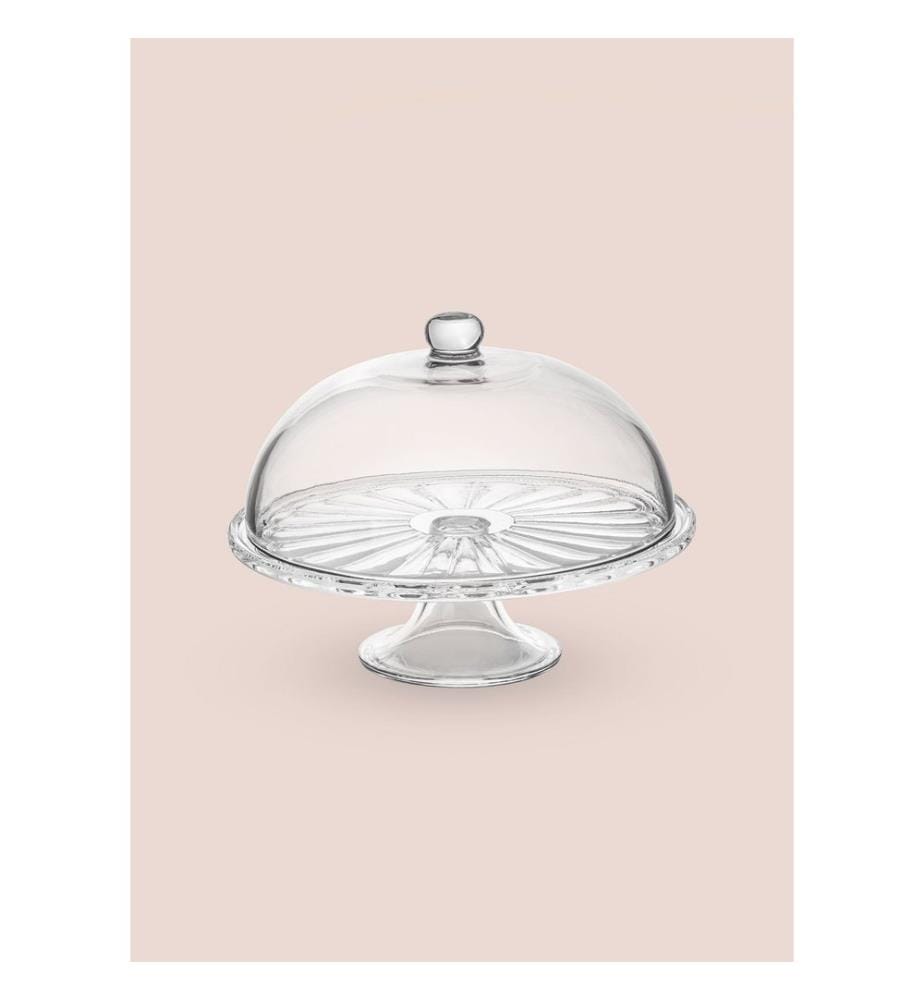 Cake Serving Plate, Transparent, 100% GLASS