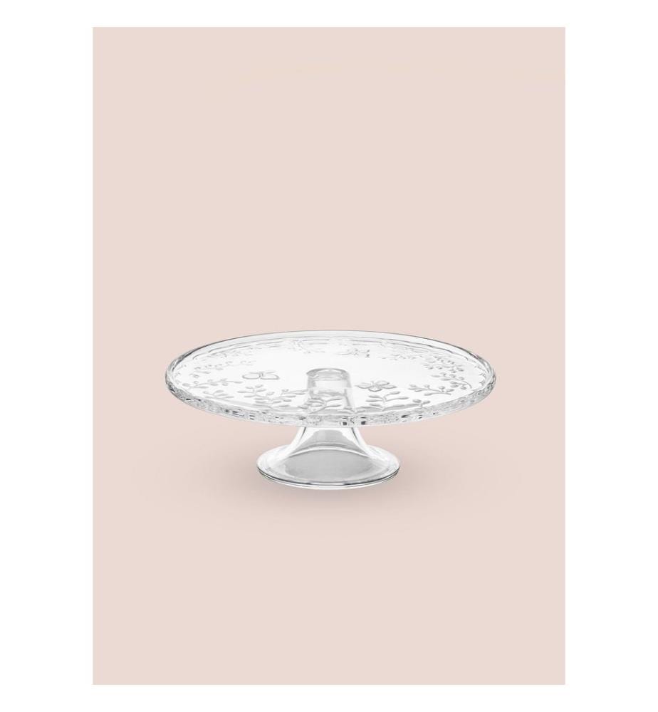 Cake Serving Plate, Transparent, 100% GLASS