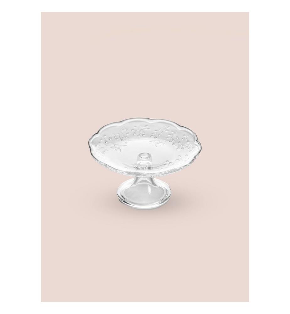 Cake Serving Plate, Transparent, 100% GLASS