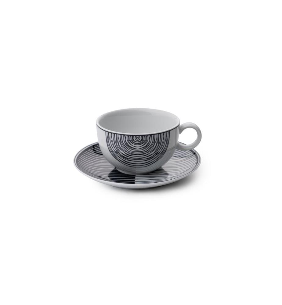 Tea Cup Set, 12 Pieces, Multicolor, 100% Porcelain
