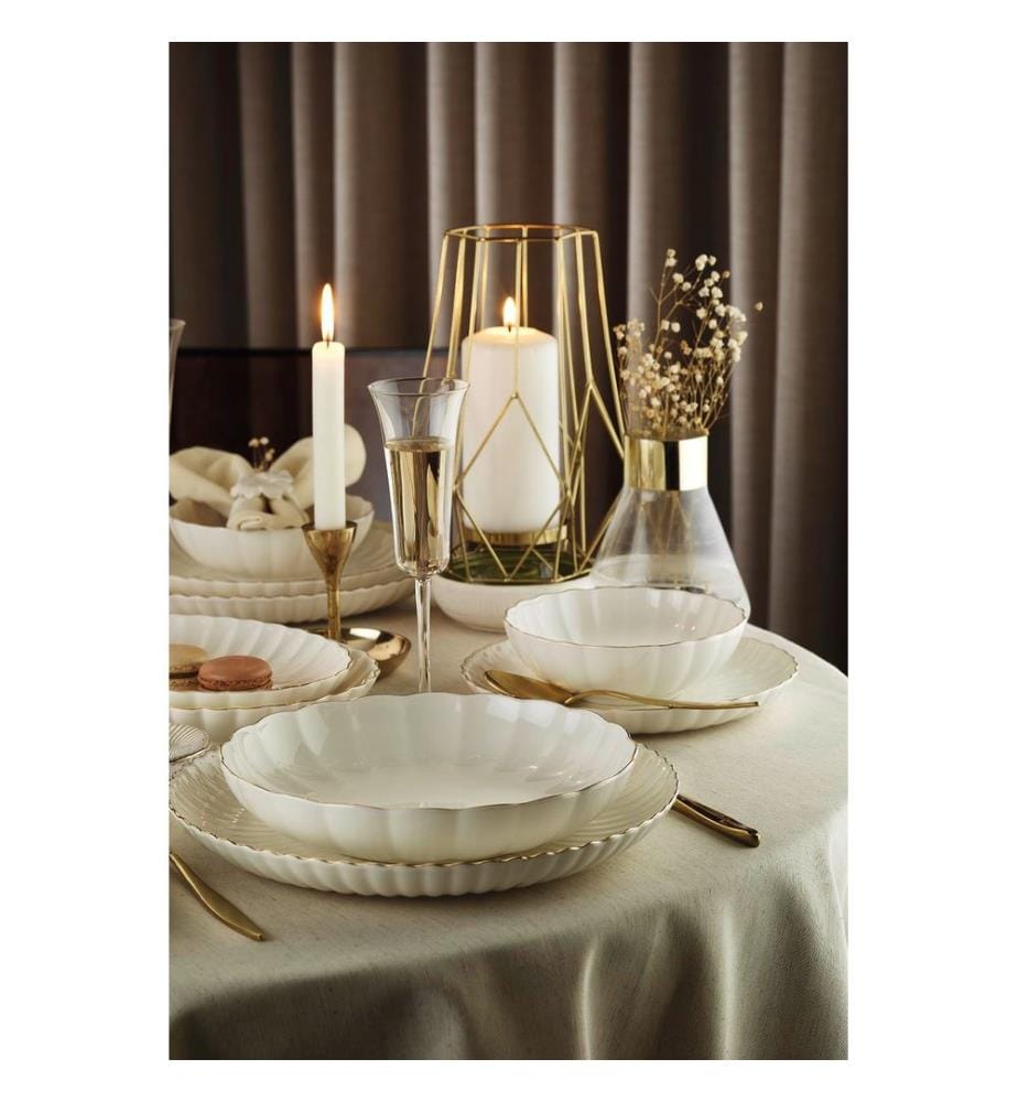 Dinner Set, 27 Pieces, Multicolor, 100% PORCELAIN