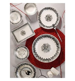 Breakfast Set, 27 Pieces, Multicolor, 100% PORCELAIN