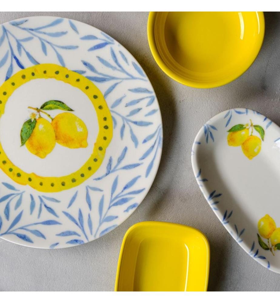 Breakfast Set, 26 Pieces, Multicolor, 100% PORCELAIN