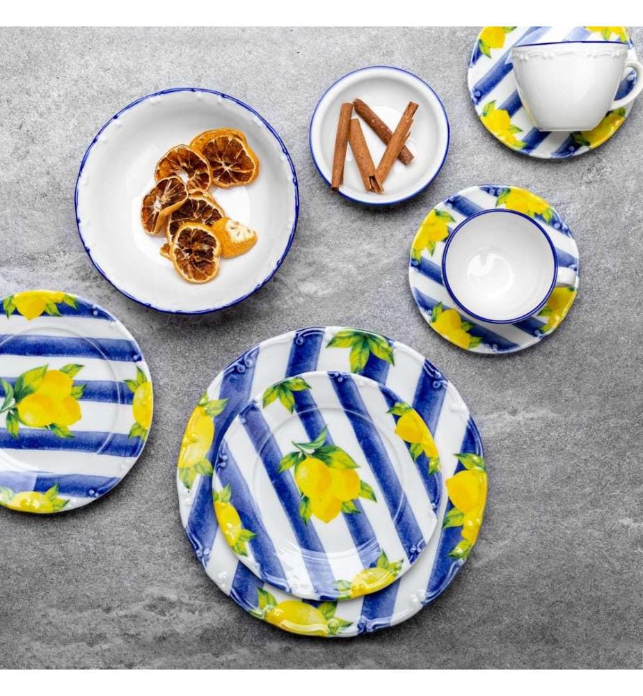 Breakfast Set, 26 Pieces, Multicolor, 100% PORCELAIN