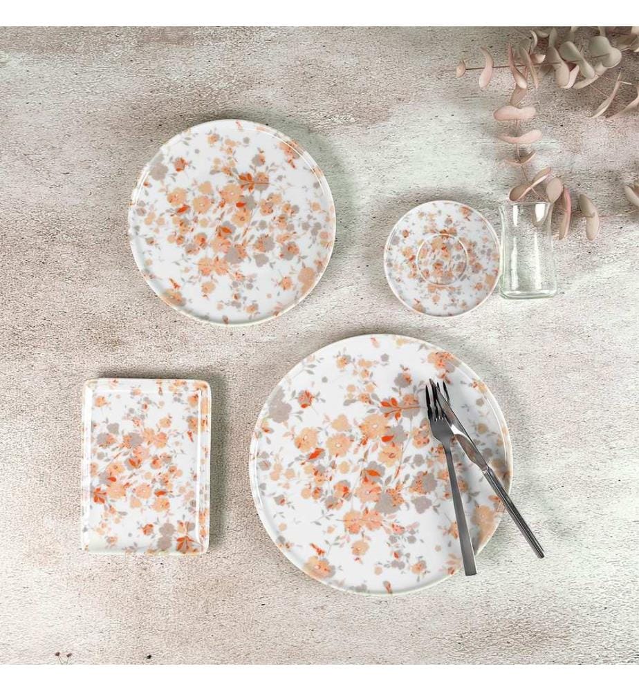 Breakfast Set, 30 Pieces, Multicolor, 100% PORCELAIN