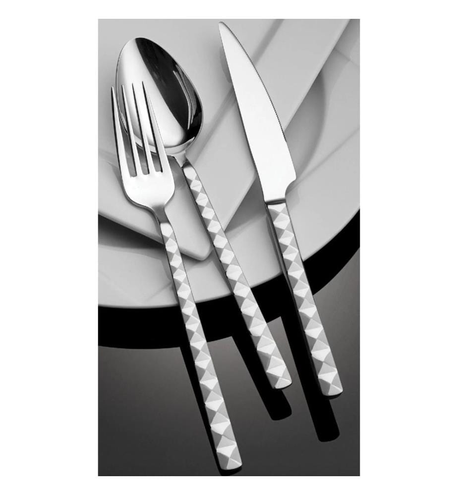 Set de couverts, 24 pièces, argent, 100% Stainmless Steeml