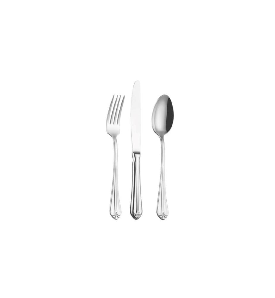 Besteckset, 18-teilig, 100 % Edelstahl, Silber