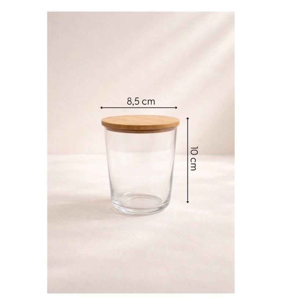 Ensemble de 5 bocaux, 100 % verre, transparents
