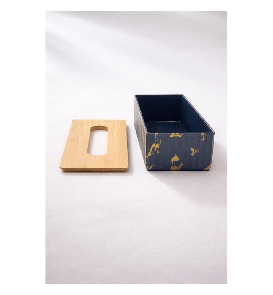 Porte-serviettes, 100 % plastique, noir et or
