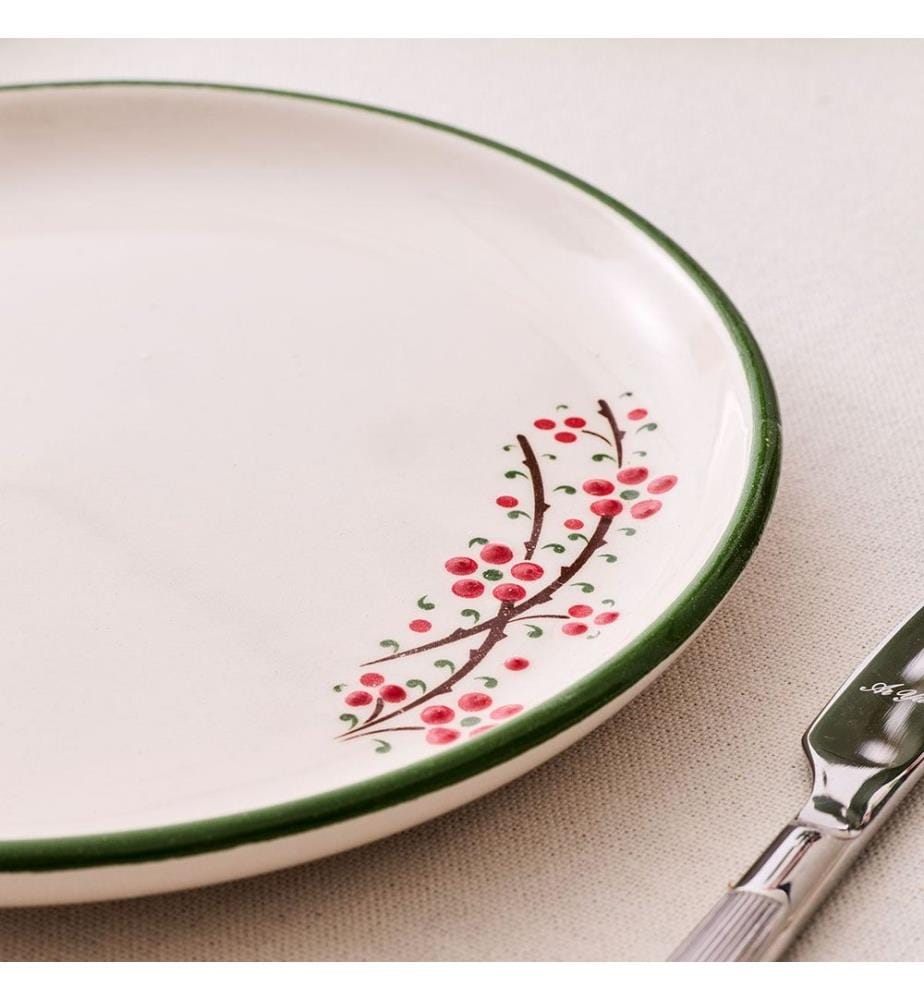 Service à petit-déjeuner, 36 pièces, 100 % céramique, vert