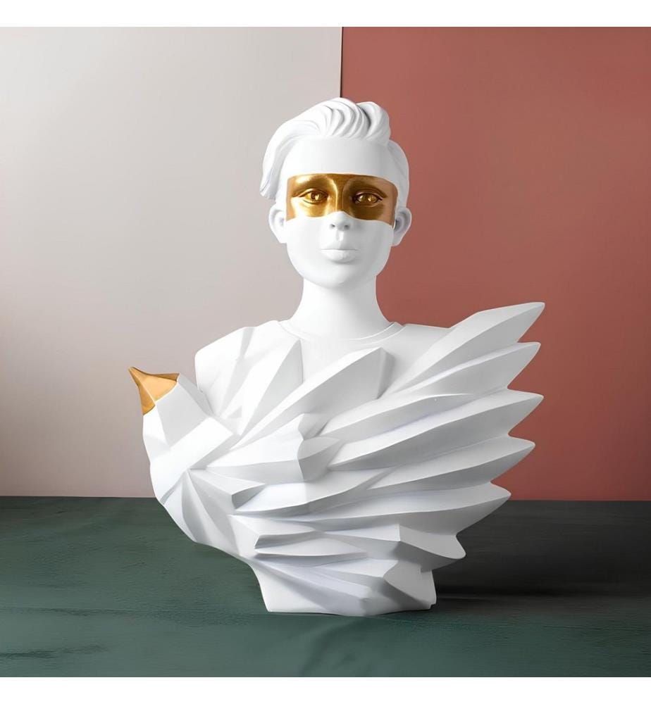 Decorative Object, White, 100% POLYESTER