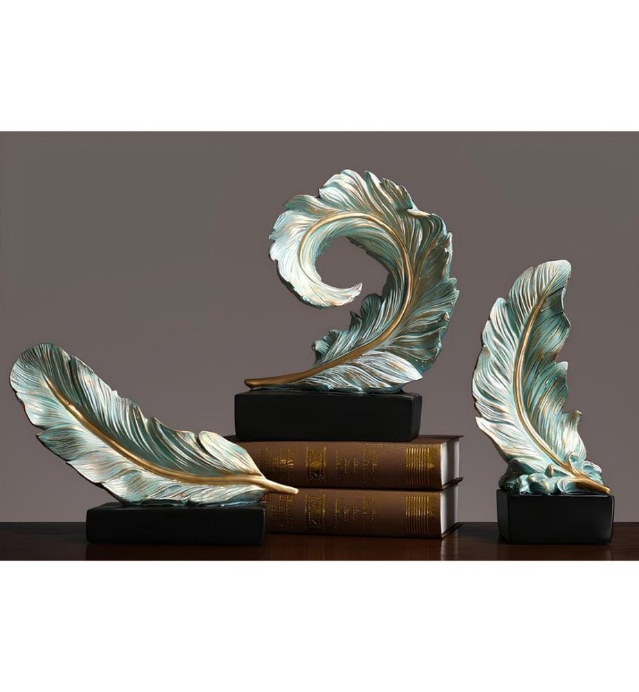 Decorative Object Set, 3 Pieces, Mint, 100% POLYESTER
