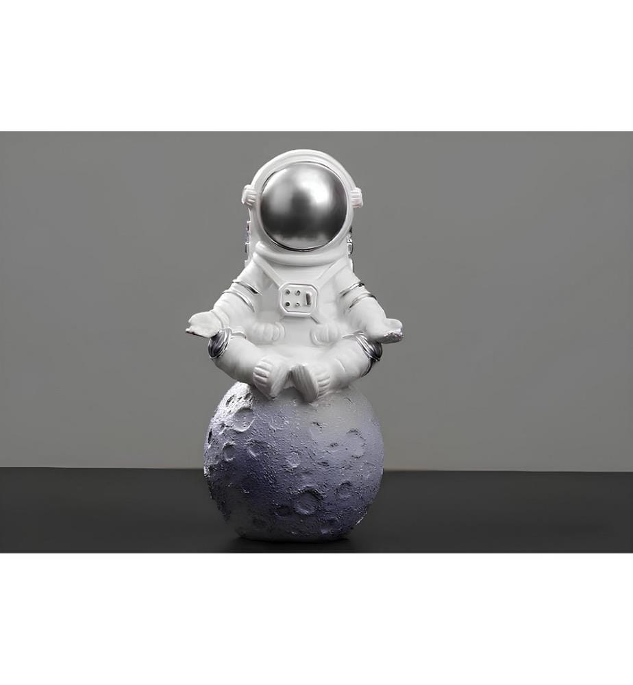 Decorative Object, White, Silver, 100% POLYESTER