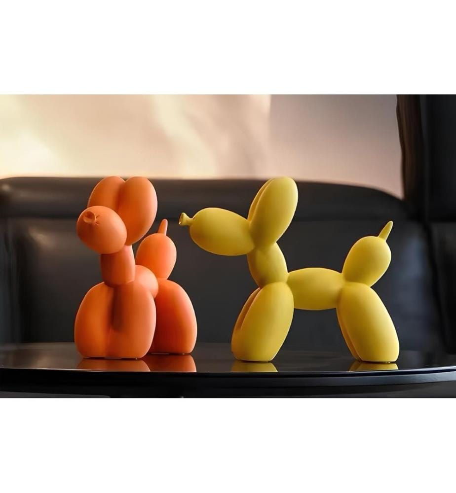 Ensemble d'objets décoratifs, 2 pièces, orange, jaune, 100 % POLYESTER