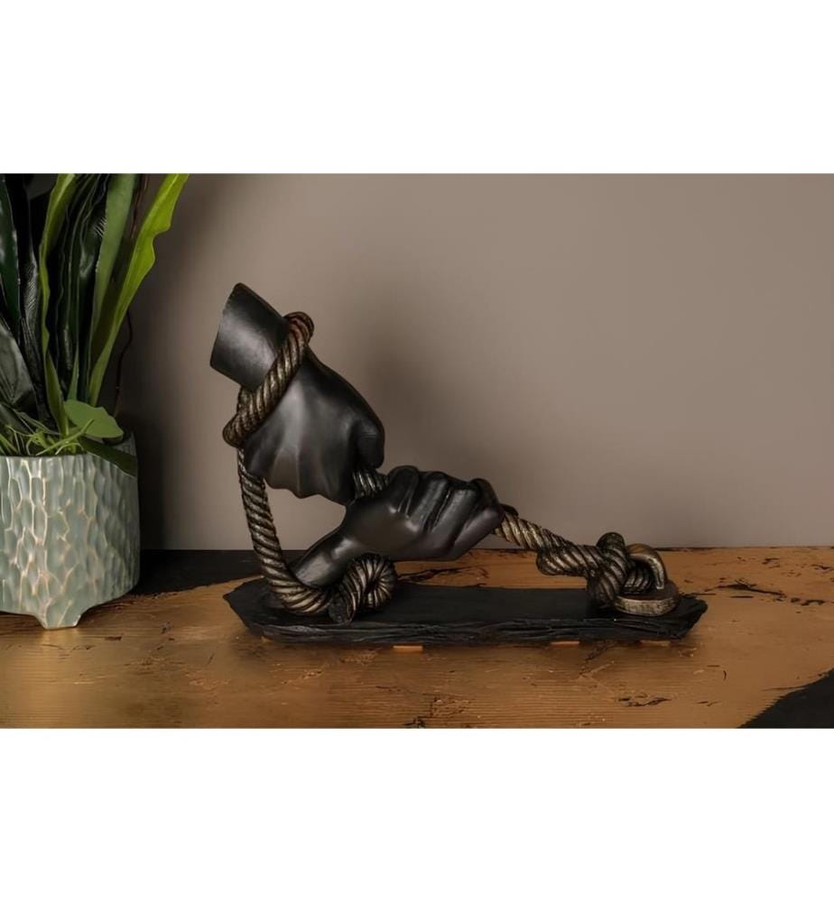 Decorative Object, Black, 100% POLYESTER