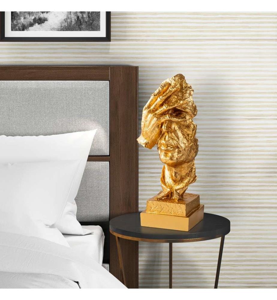 Decorative Object, Gold, 100% POLYESTER