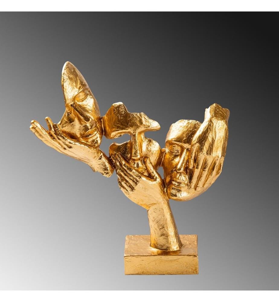 Decorative Object, Gold, 100% POLYESTER