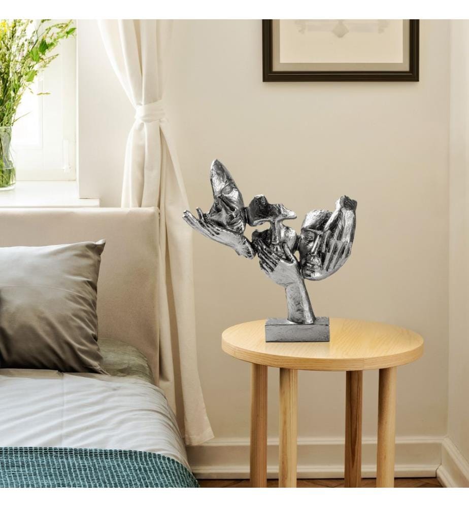 Decorative Object, Silver, 100% POLYESTER