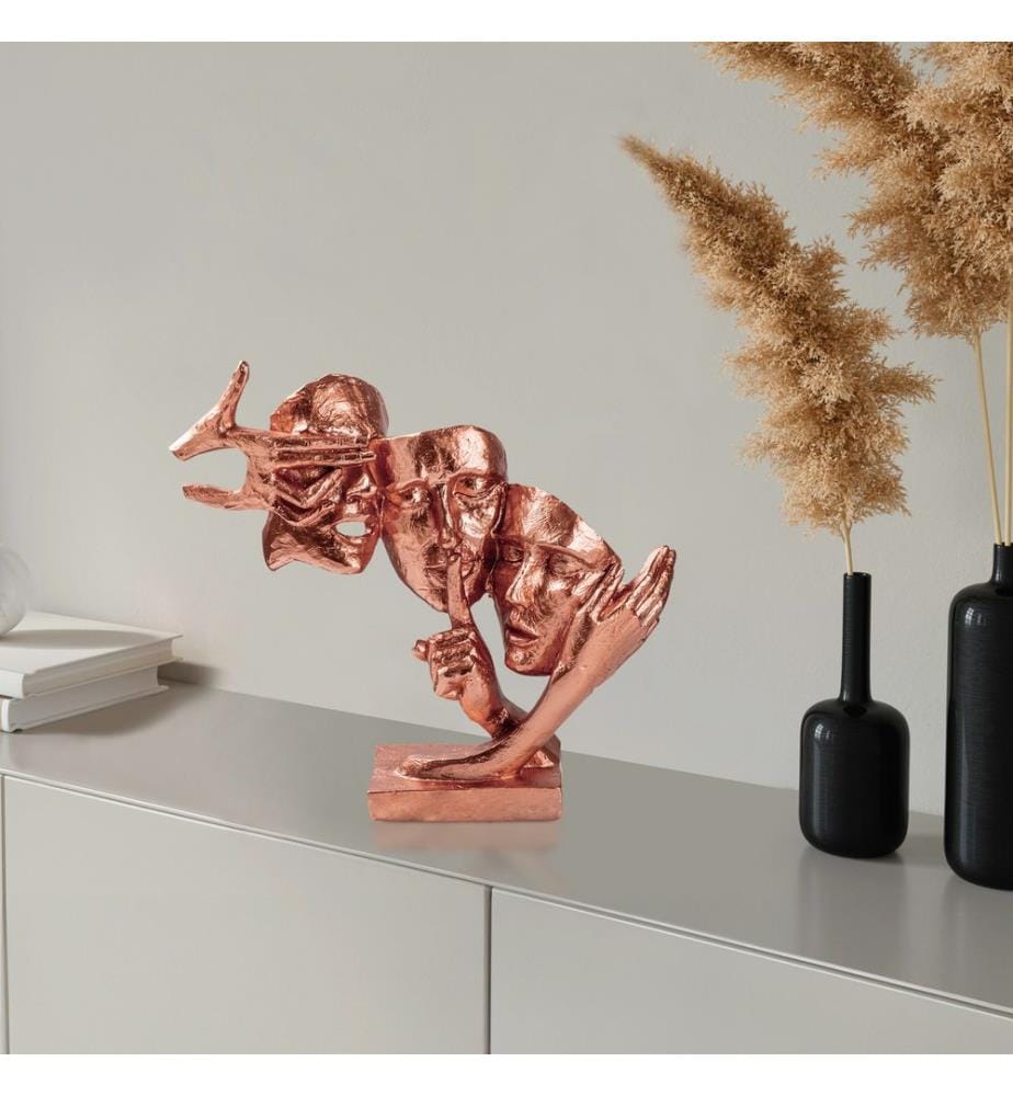 Decorative Object, Copper, 100% POLYESTER