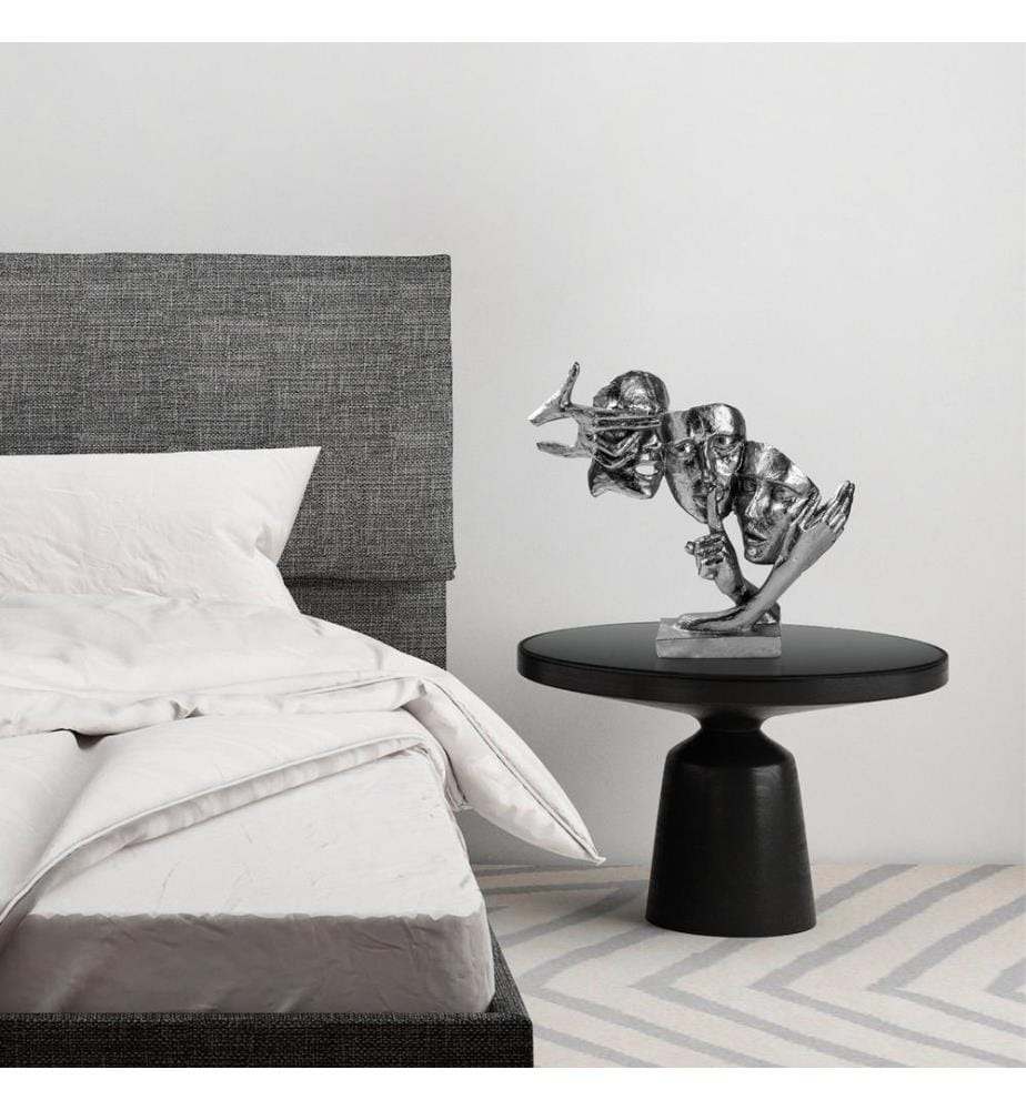 Decorative Object, Silver, 100% POLYESTER