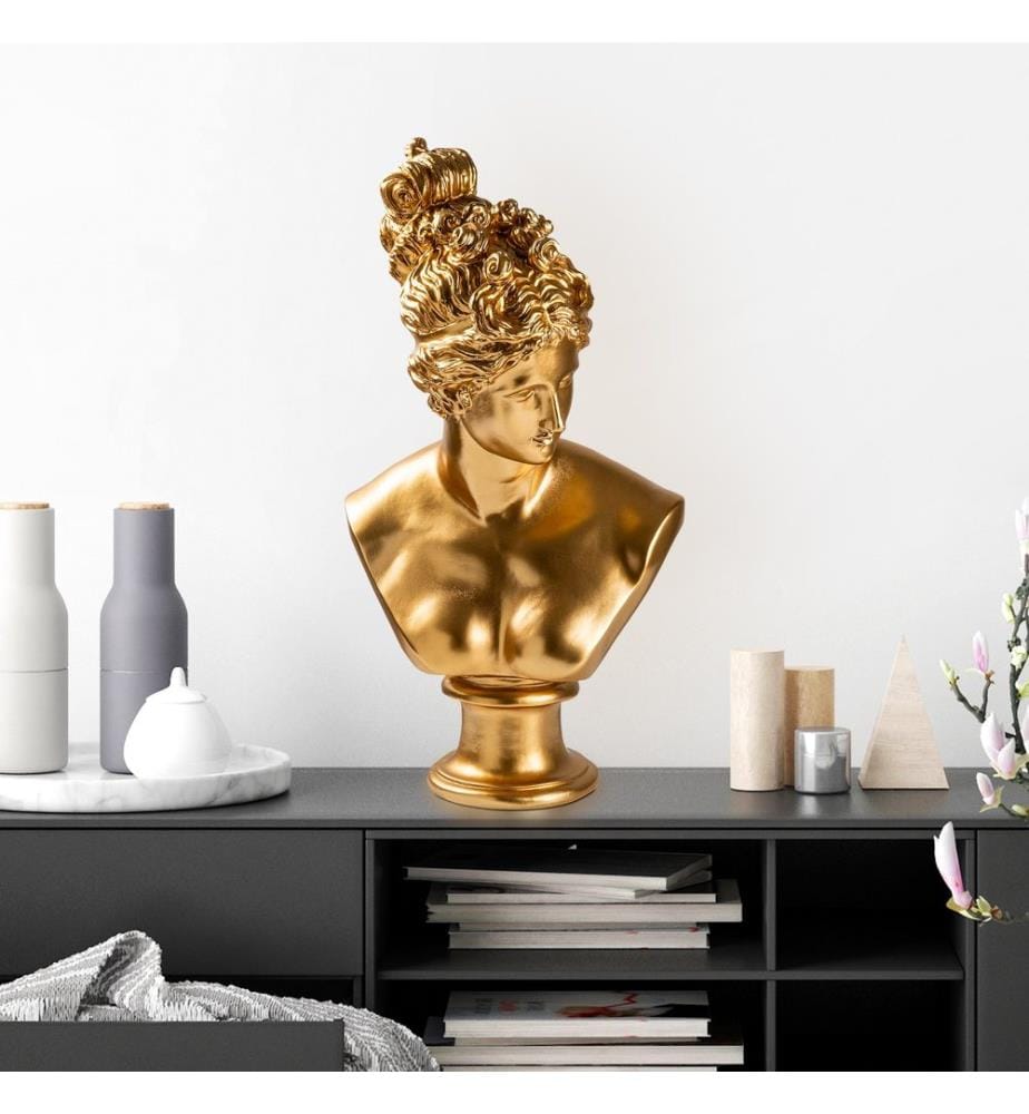 Decorative Object, Gold, 100% POLYESTER