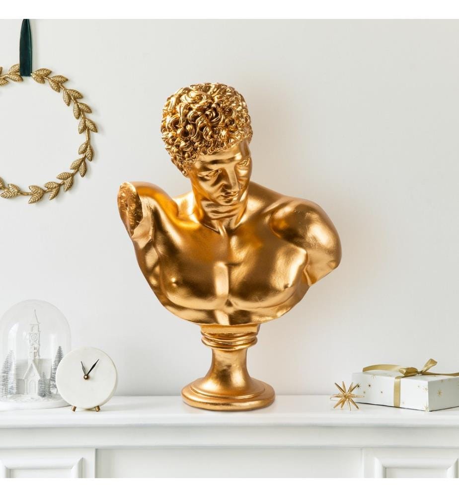 Decorative Object, Gold, 100% POLYESTER