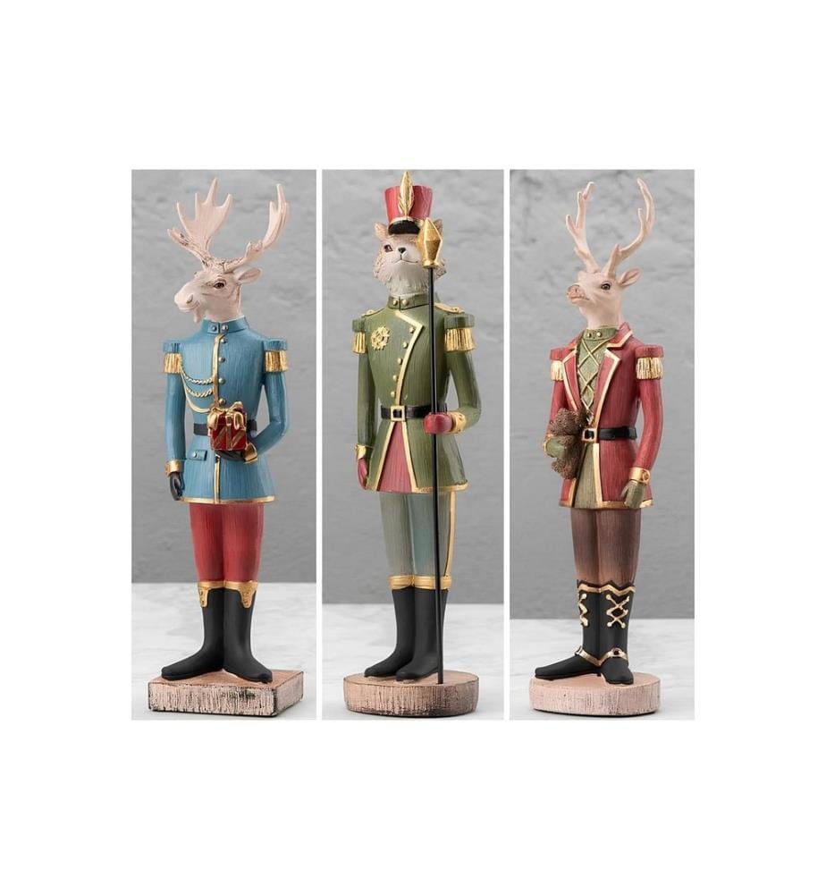 Dekoratives Objekt-Set, 3-teilig, mehrfarbig, 100 % POLYESTER