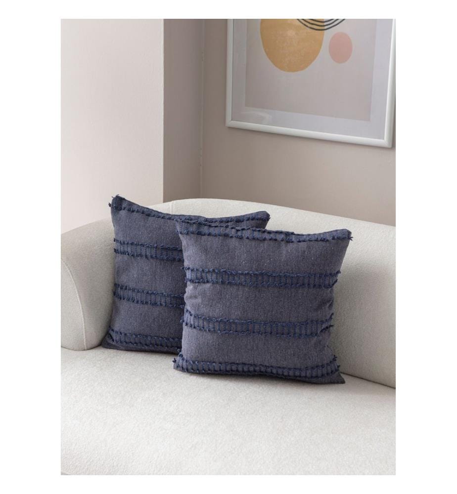 Kissenbezug-Set, 2 Stück, Blau, Material: 100 % POLYESTER