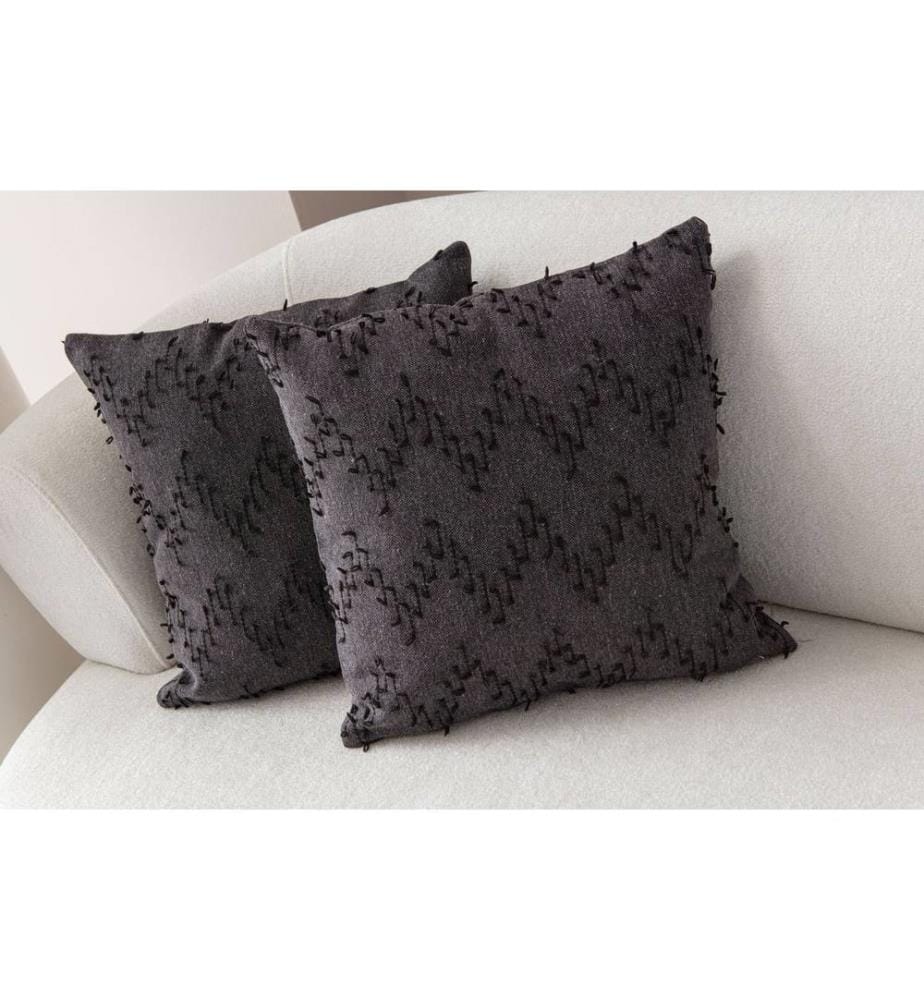 Kissenbezug-Set, 2 Stück, Schwarz, Material: 100 % POLYESTER