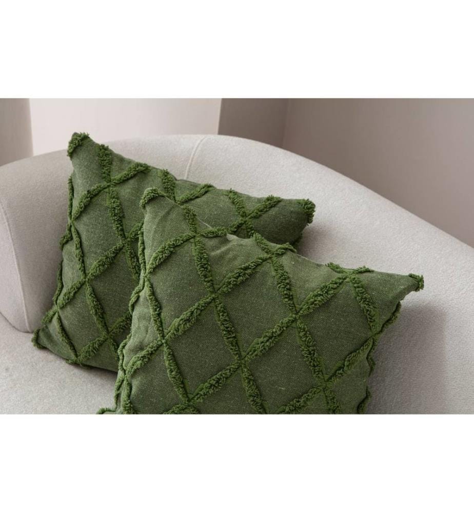 Kissenbezug-Set, 2 Stück, Grün, Material: 100 % POLYESTER