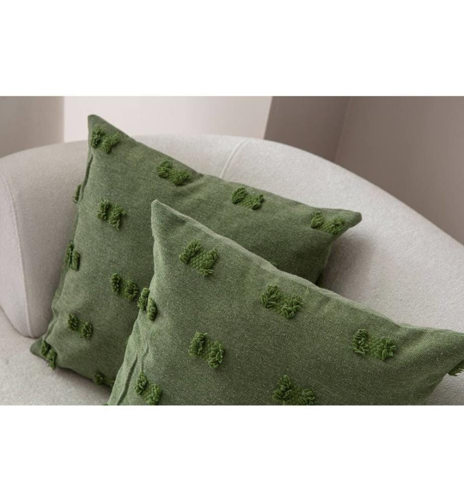 Kissenbezug-Set, 2 Stück, Grün, Material: 100 % POLYESTER