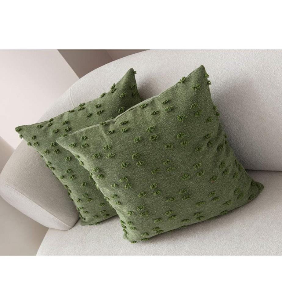 Kissenbezug-Set, 2 Stück, Grün, Material: 100 % POLYESTER