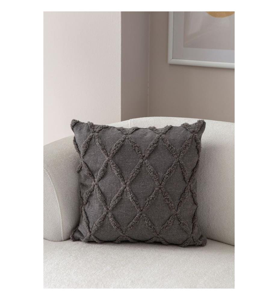 Kissenbezug, grau, Material: 100 % POLYESTER