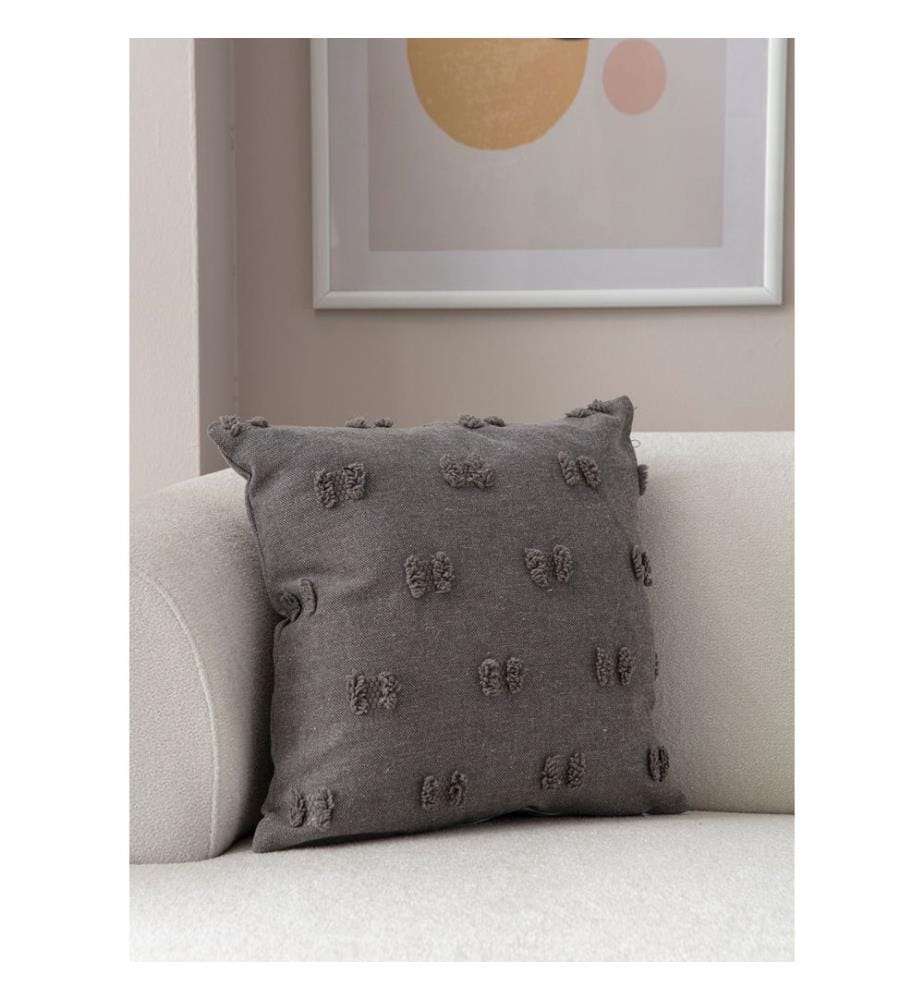 Kissenbezug, grau, Material: 100 % POLYESTER