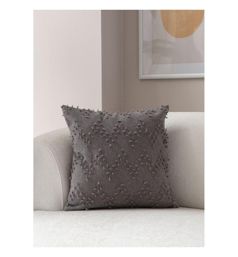 Kissenbezug, grau, Material: 100 % POLYESTER