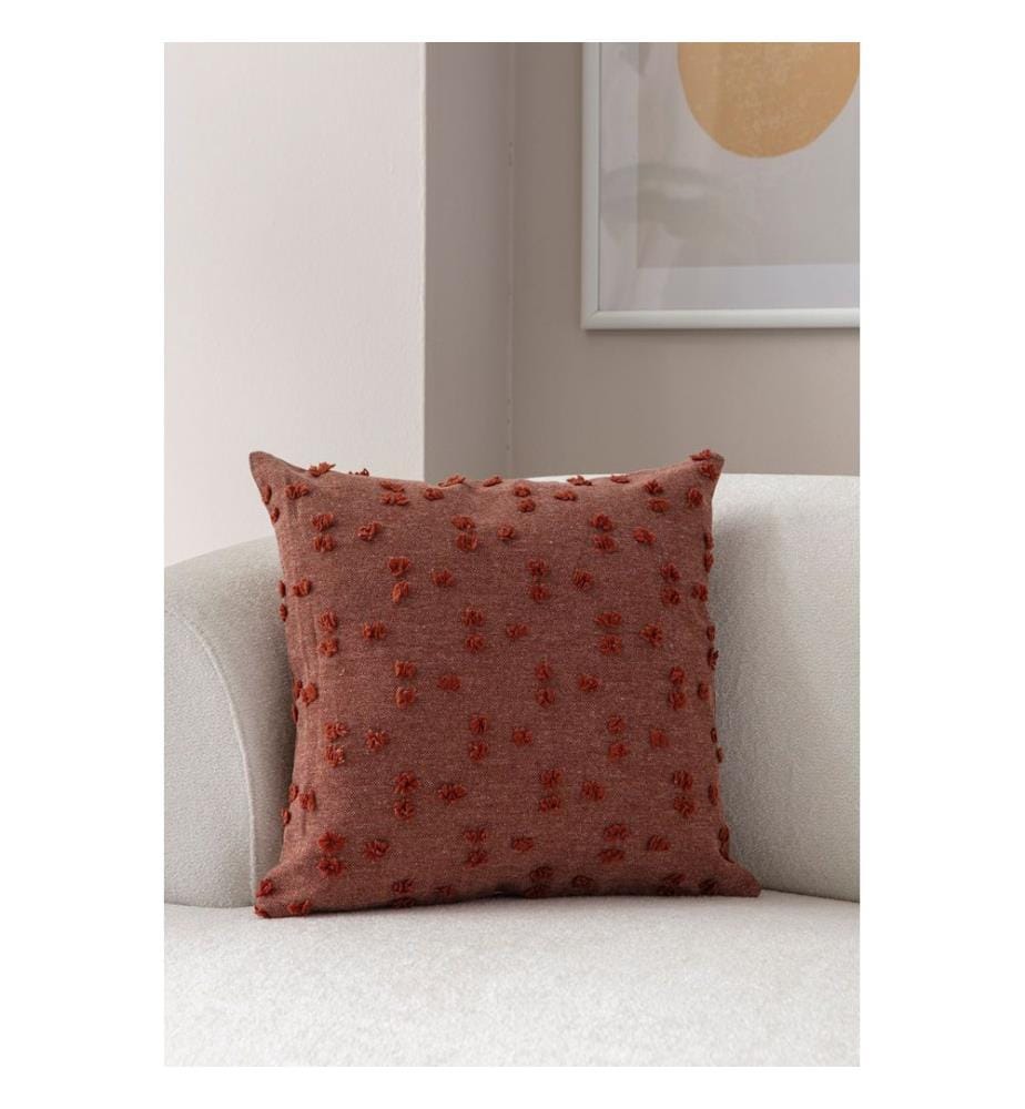Cushion Cover, Tile Red, Fabric: 100% POLYESTER