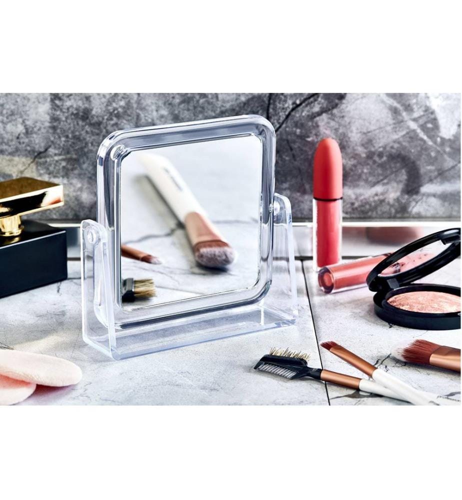 Miroir de maquillage, transparent, 100 % ACRYLIQUE