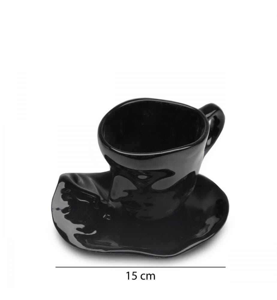 Becherset, 2 Stück, Schwarz, 100% Ceramic