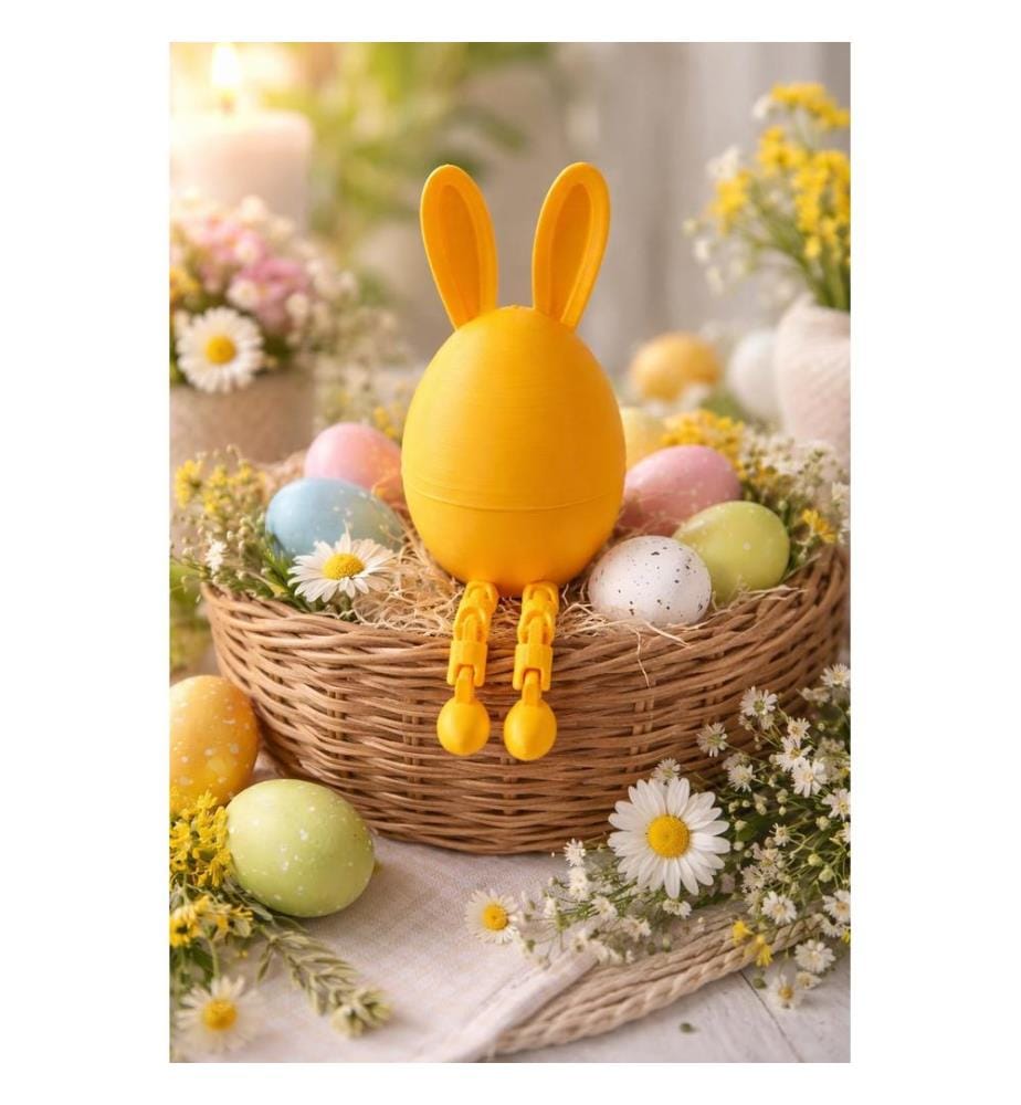 Objet décoratif, 100 % filament, jaune