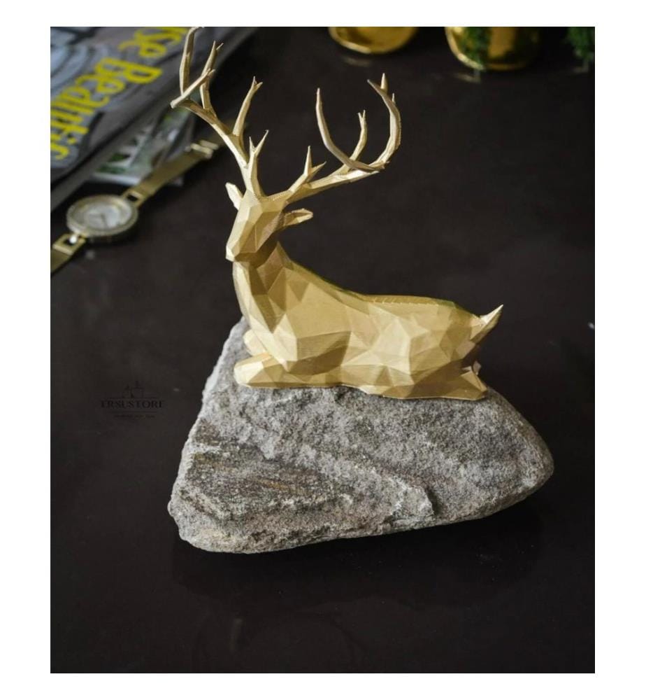 Objet décoratif, 100 % bioplastique, doré
