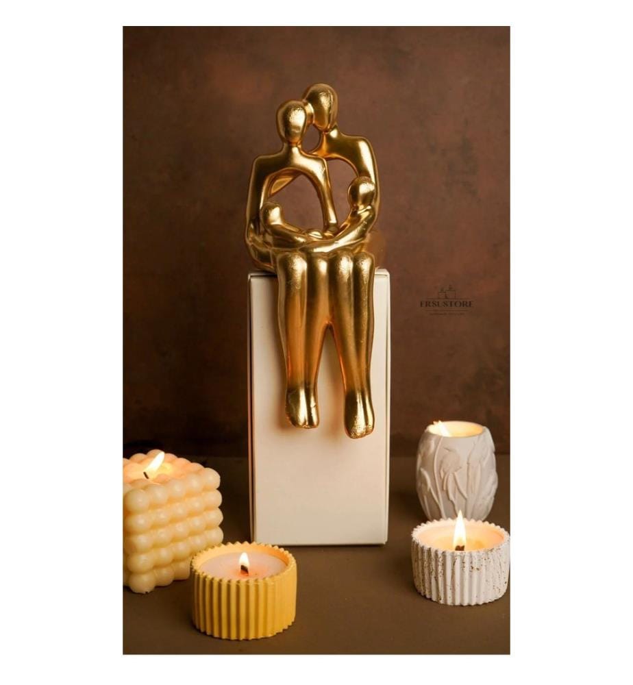 Objet décoratif, 100 % bioplastique, doré