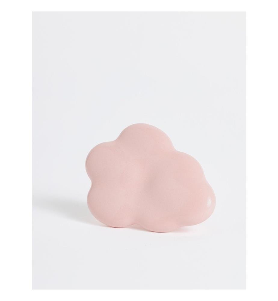 Poignée décorative, 100 % porcelaine, rose